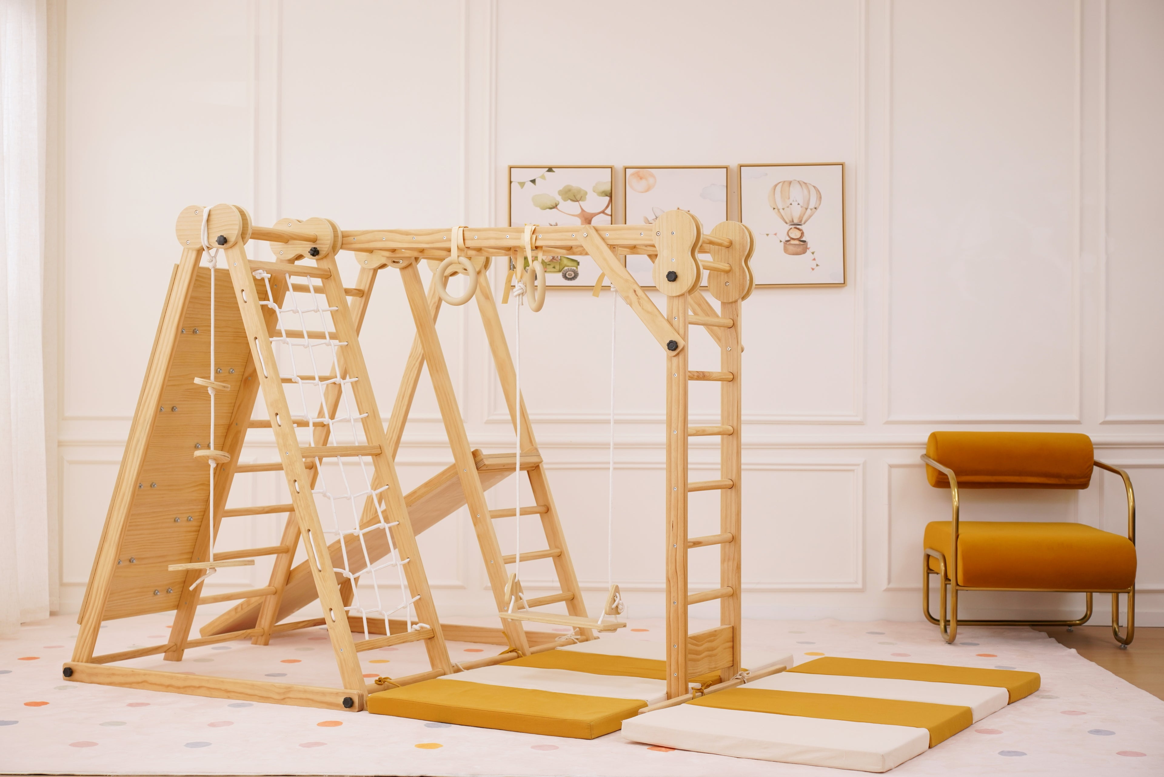 Large Chestnut Play Mat – Foldable Cushioned Floor Mat