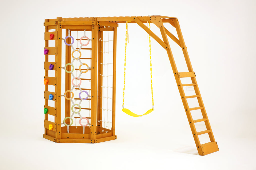 Hawthorn Outdoor Climber Playset | Monkey Bars, Swing & Octagon Climber for Kids