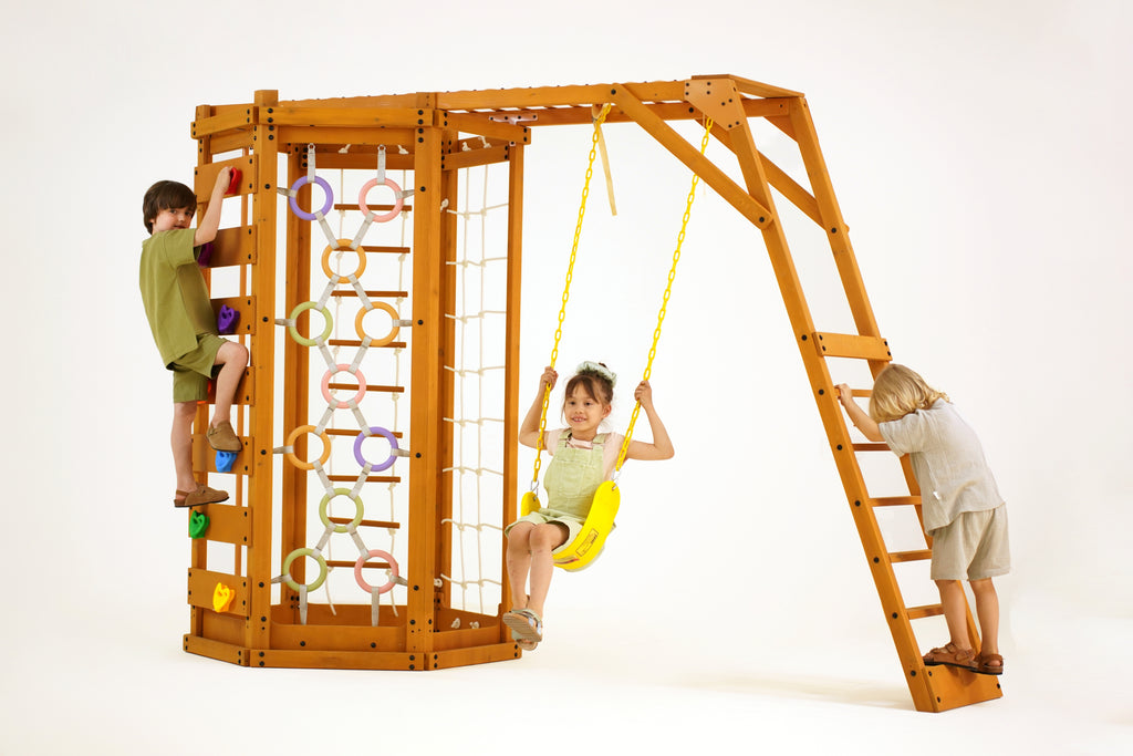 Hawthorn Outdoor Climber Playset | Monkey Bars, Swing & Octagon Climber for Kids