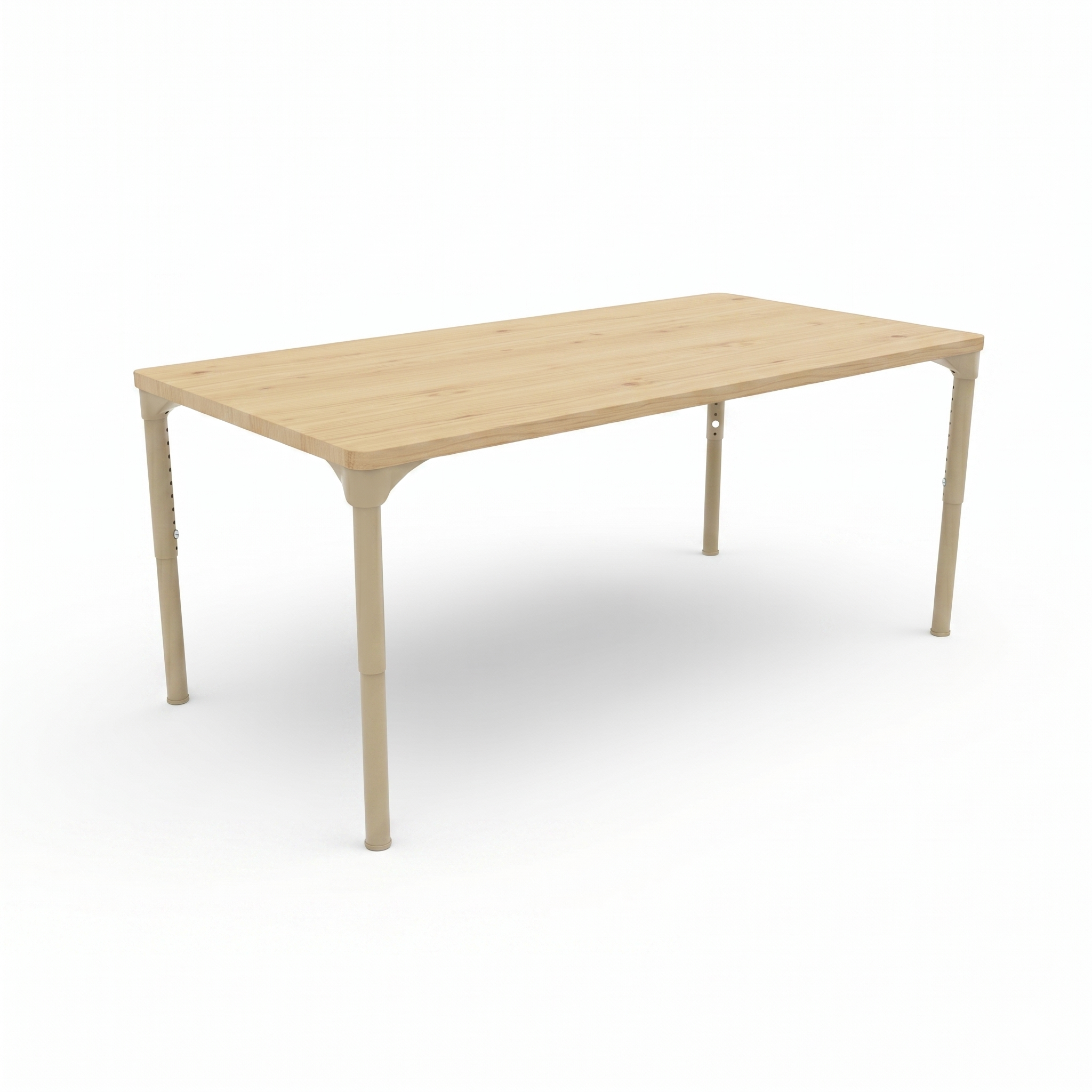 Rectangular Adjustable Kids Classroom Table – 60"×30", 17" to 25" Height