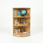 Montessori Classroom Corner Shelf - 32" Tall