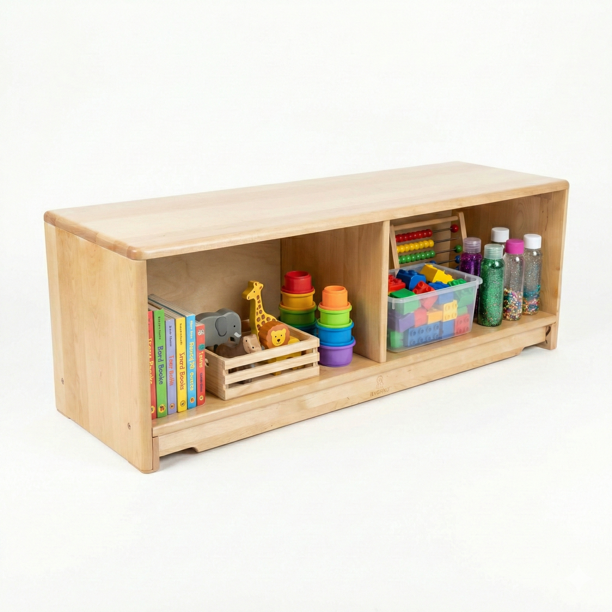 Montessori Classroom Shelf - 4' x 16" - Closed Back