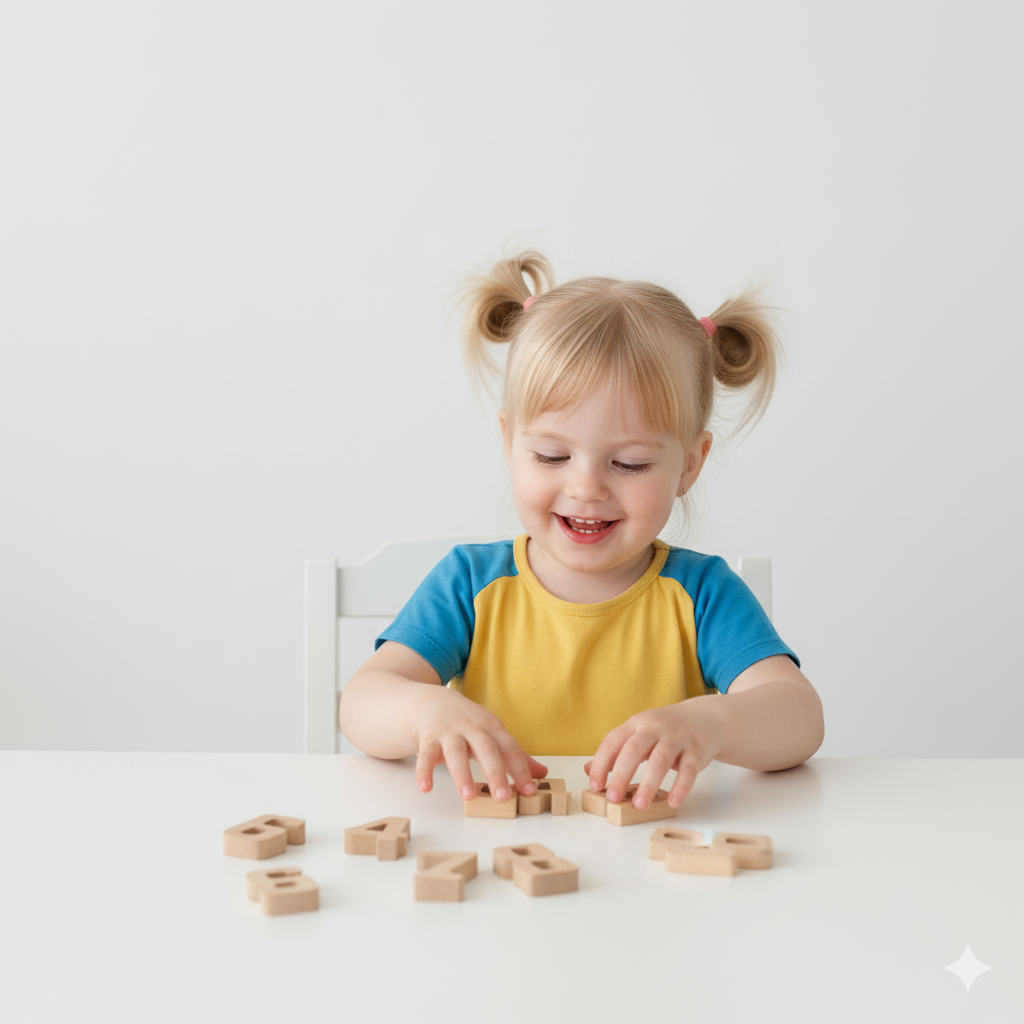 Wooden Number Height Blocks