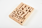 Wooden Number Height Blocks