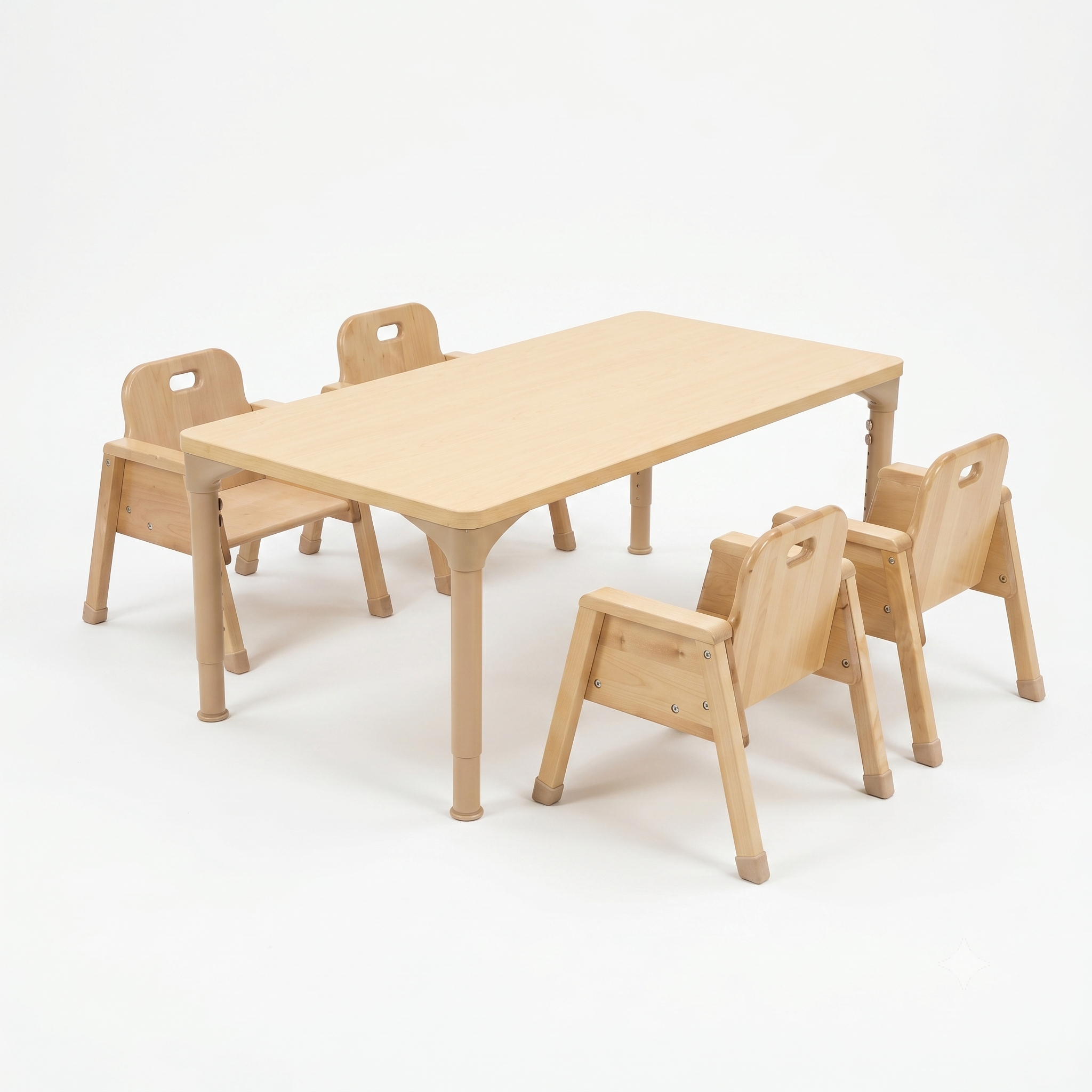 Rectangular Adjustable Kids Classroom Table – 48"×24", 13"–17" Height | School, Daycare & Homeschool