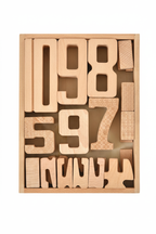 Wooden Number Height Blocks