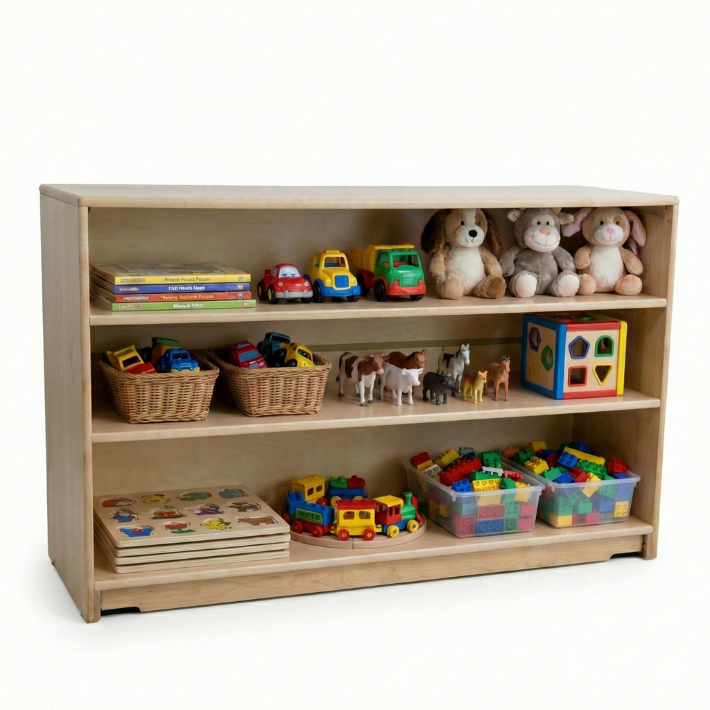 Montessori Classroom Shelf - 5' x 32" - Closed Back