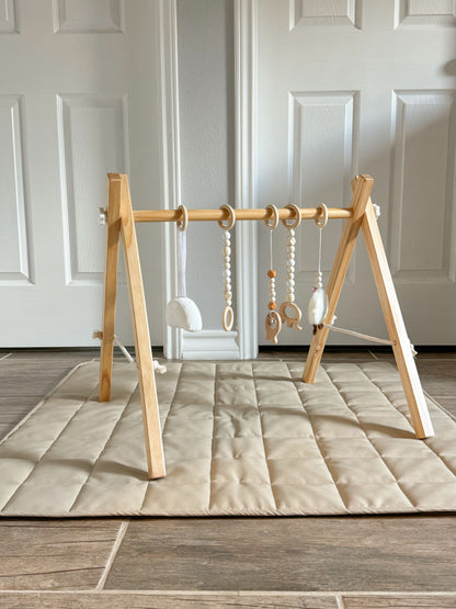 Lilac Wooden Baby Gym.