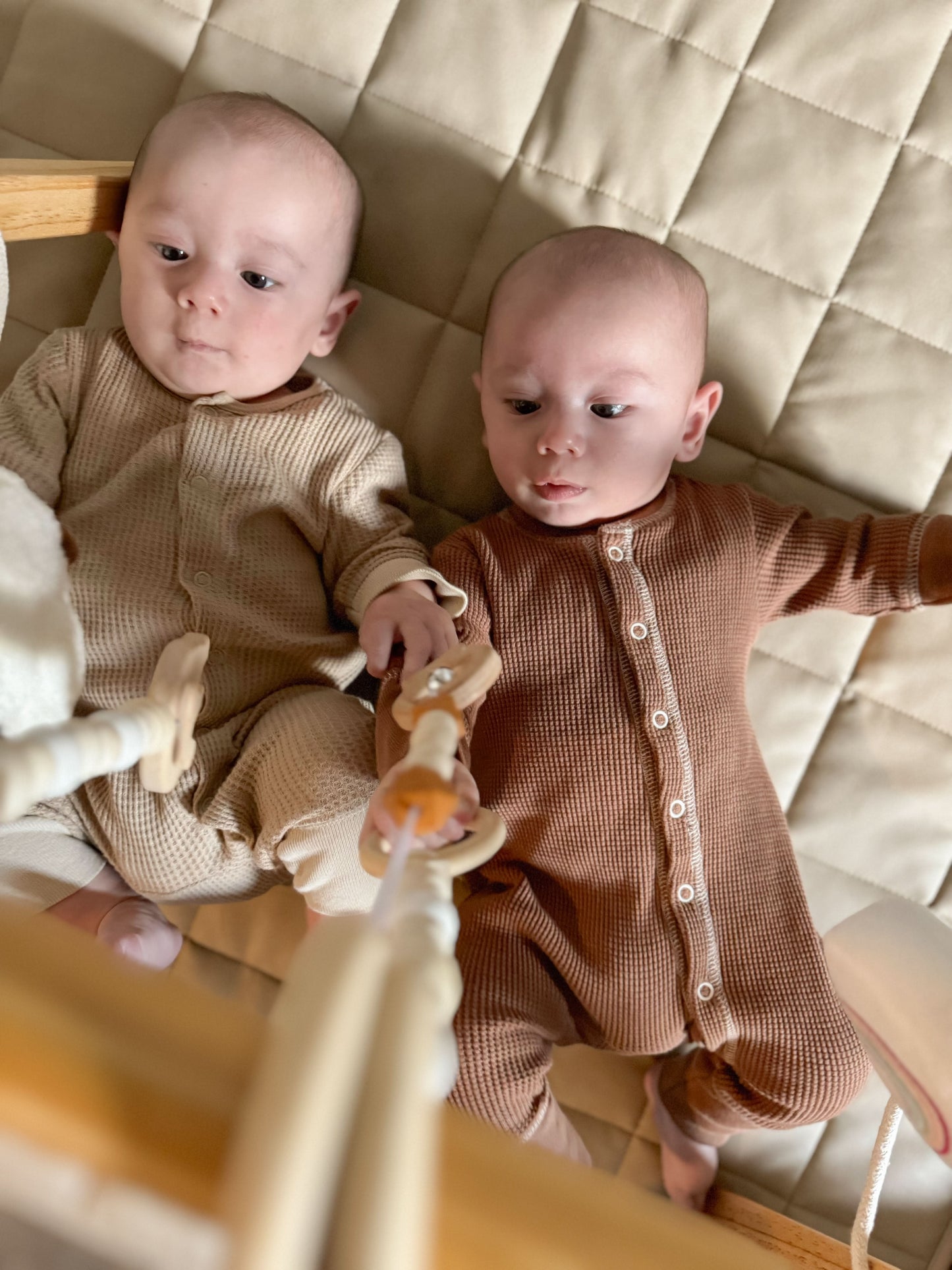 Lilac Wooden Baby Gym.