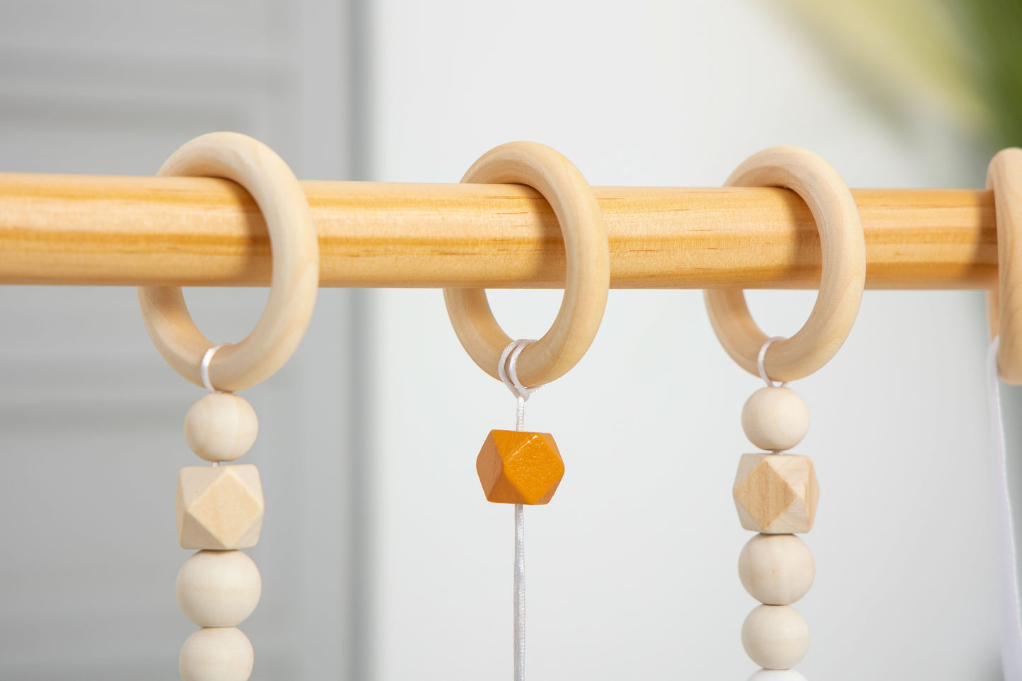 Lilac Wooden Baby Gym.