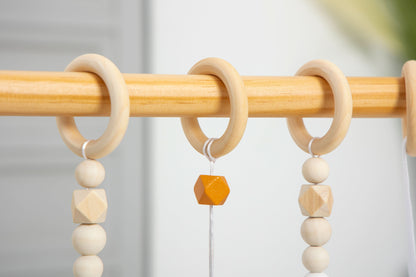 Lilac Wooden Baby Gym.