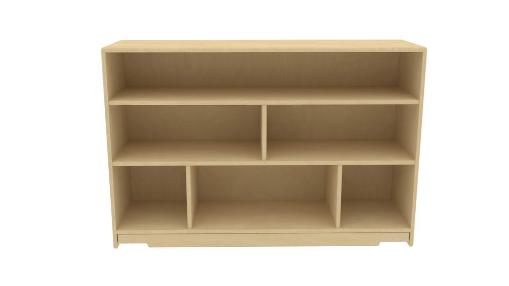 Montessori Classroom Shelf - 4' x 32" - Closed Back