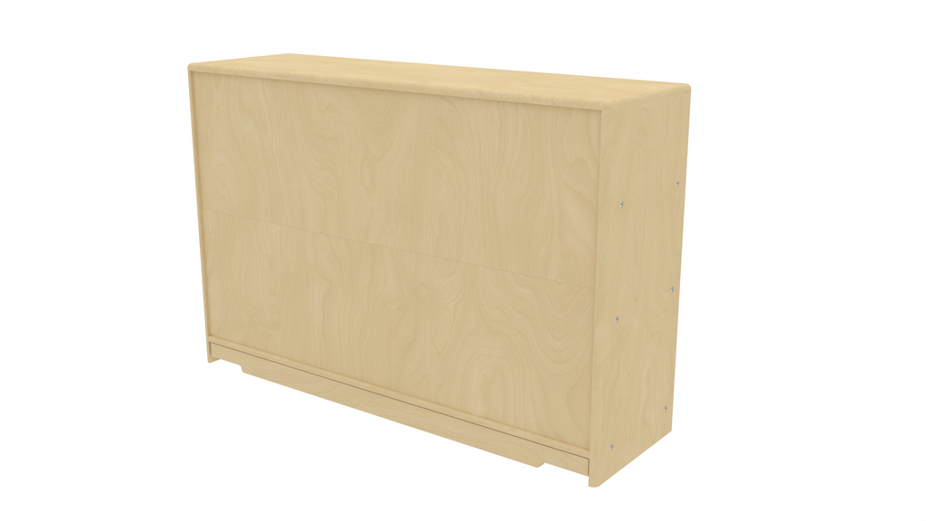 Montessori Classroom Shelf - 4' x 32" - Closed Back