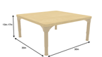 Square Adjustable Kids Table – 13" to 17" Height | Preschool & Toddler Activity Table for Classrooms & Daycares