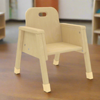 Montessori Wooden Toddler Chair – 8" Seat Height | Kids Armchair for Learning & Play
