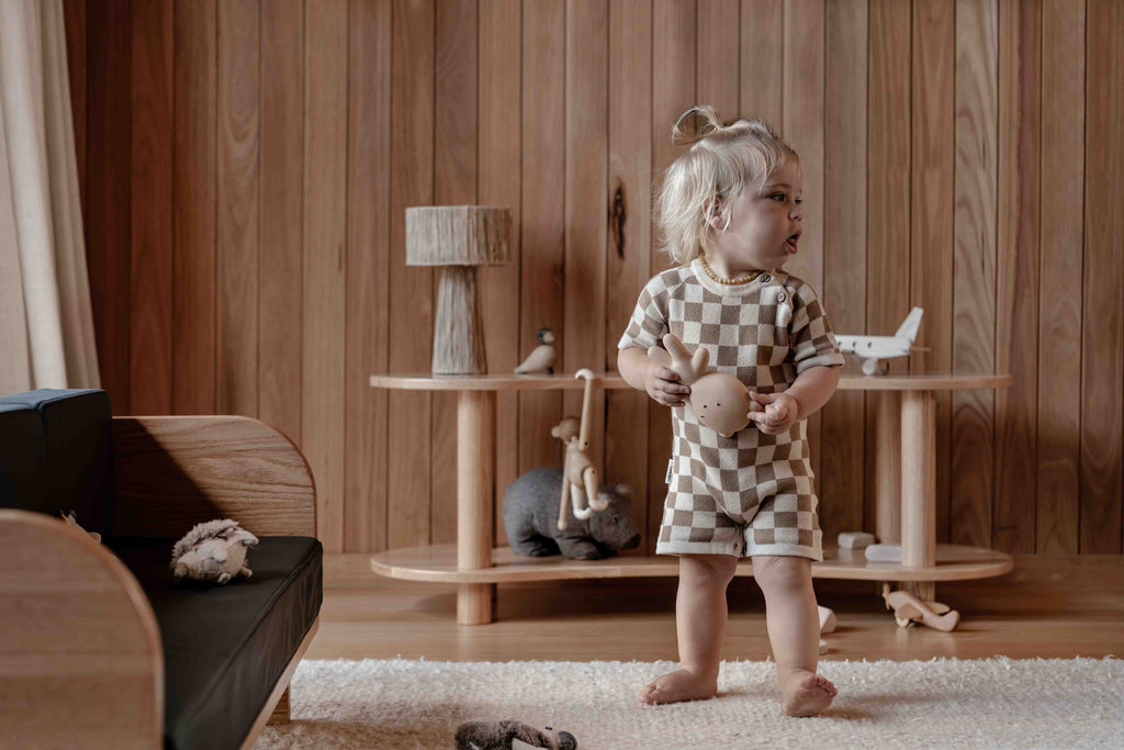 Leni Shelf Low – European Oak Two-Tier Storage for Early Childhood Spaces