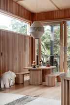 Fluted Oval Kids Table – Solid European Oak Activity Table