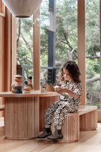 Fluted Bench – Solid European Oak (47.2" W)