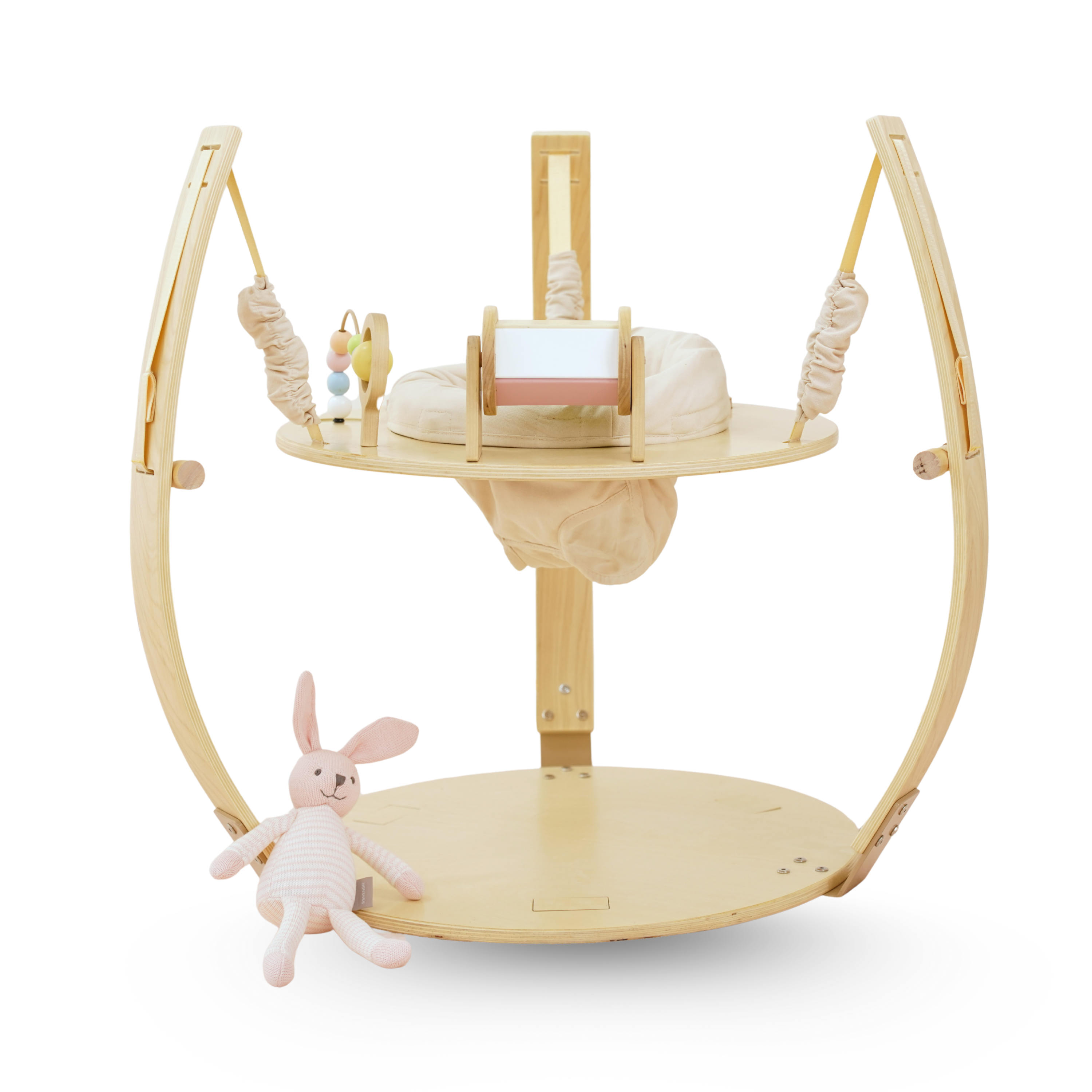 Ivy 3-in-1 Wooden Baby Bouncer, Play Gym & Activity Table