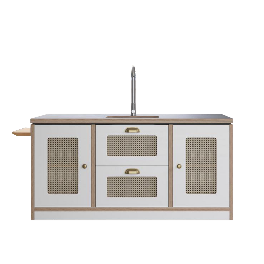 Macedon Breakfast Bar – Modern Play Island with Stools Included