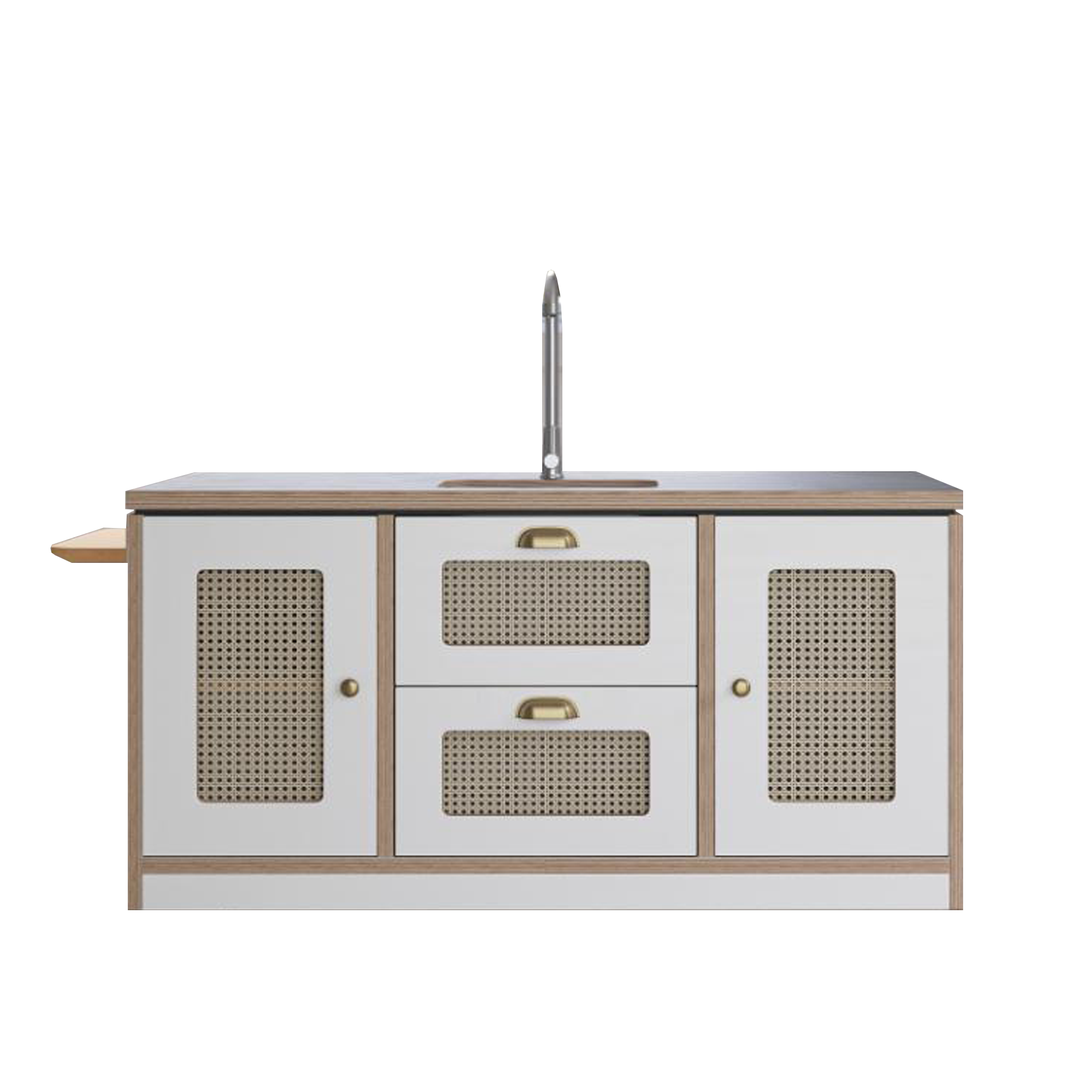 Macedon Breakfast Bar – Modern Play Island with Stools Included