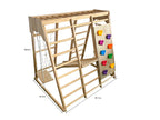 Magnolie - Outdoor und Innenräume - echtes Holz 7 -in -1 -Spielset