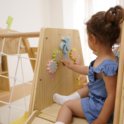 Avenlur Cherry 5-in-1 Indoor Wooden Climber & Montessori Play Gym
