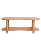 Leni Shelf Low – European Oak Two-Tier Storage for Early Childhood Spaces