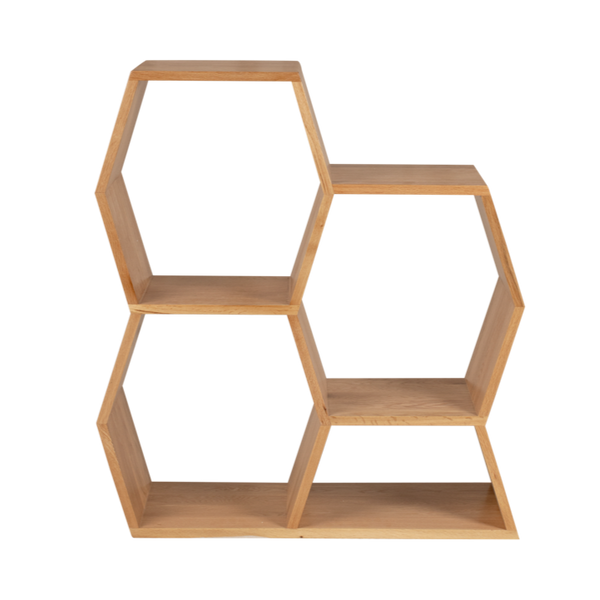 Medium Honeycomb Shelf – Modular Oak Storage