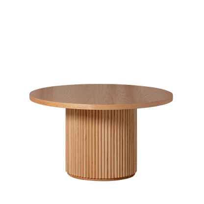 Fluted Round Kids Table – Solid European Oak Activity Table