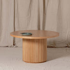 Fluted Round Kids Table – Solid European Oak Activity Table