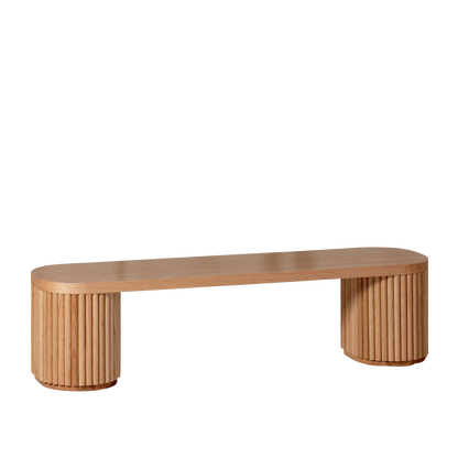 Fluted Bench – Solid European Oak (47.2" W)