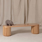 Fluted Bench – Solid European Oak (47.2" W)