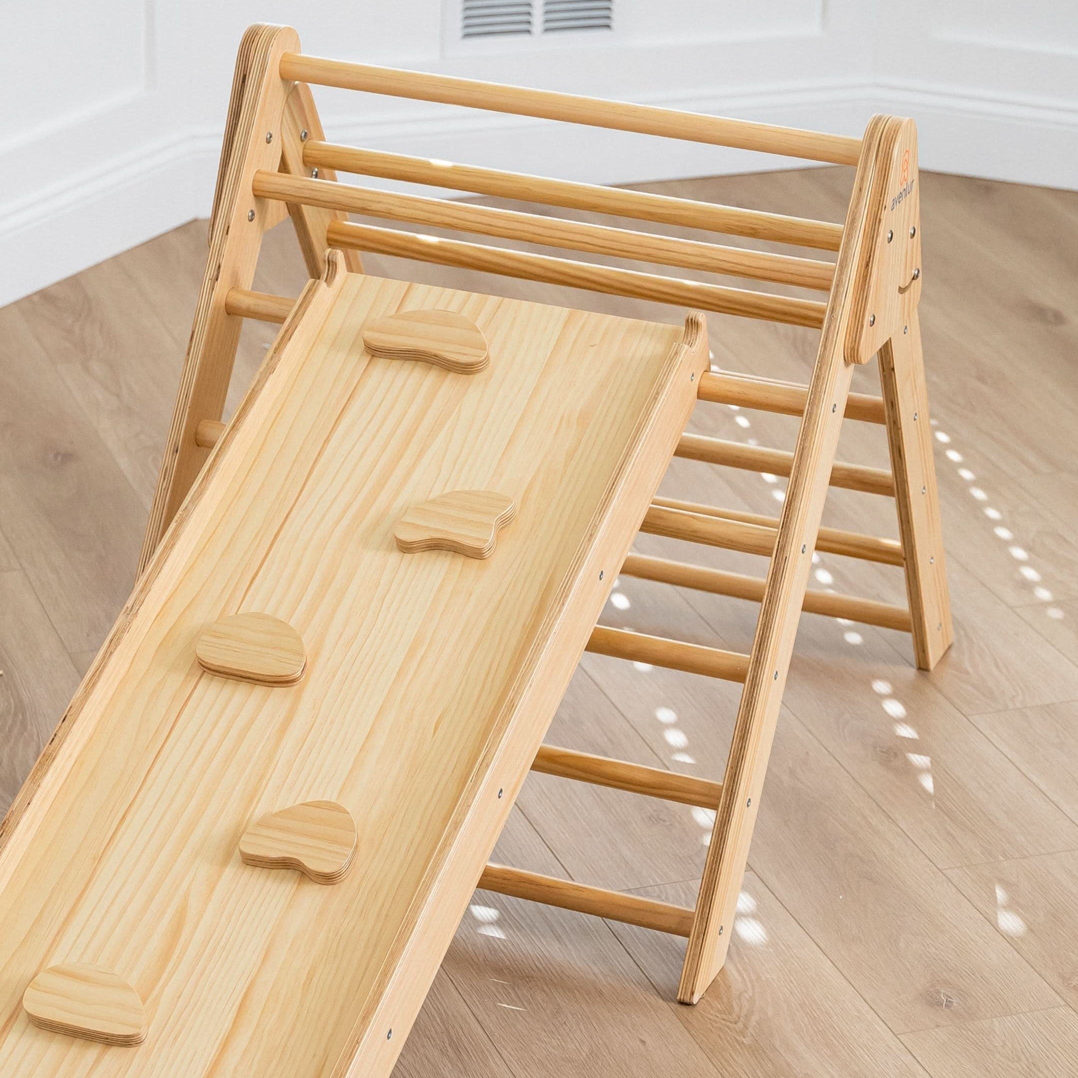 Bazel 6-in-1 Pikler Climber | Triangle, Rocker & Slide Set