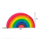 Wooden Rainbow Stacker Blocks