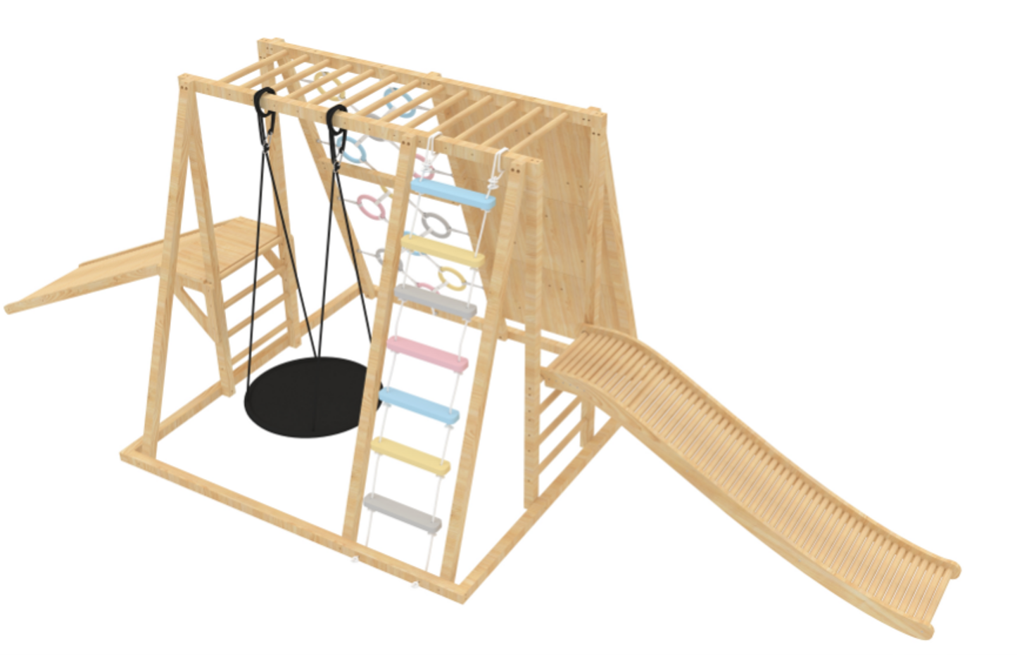 Wooden Roller Slide - Add on (Climber Not Included)