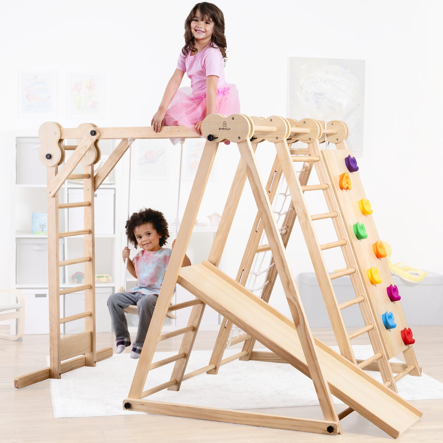 Chestnut-8-in-1-Jungle-Fitnessstudio für Kleinkinder