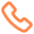Tiny Orange Phone Contact Icon