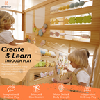 Avenlur Alpine Montessori climber in natural wood