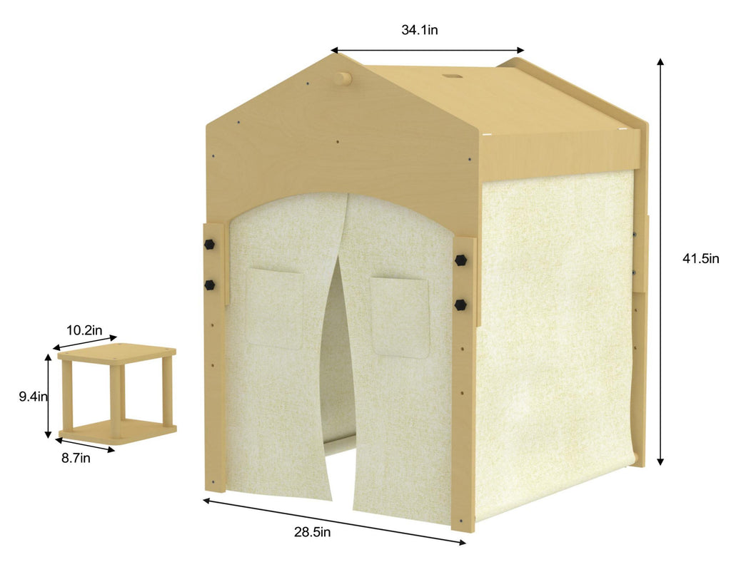 Avenlur Ash wooden learning tent with desk and chair
