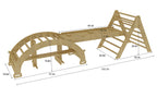 Avenlur Bazel 6-in-1 Pikler climber set in natural wood