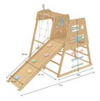 Avenlur Cherry wooden climber for toddlers in natural wood finish