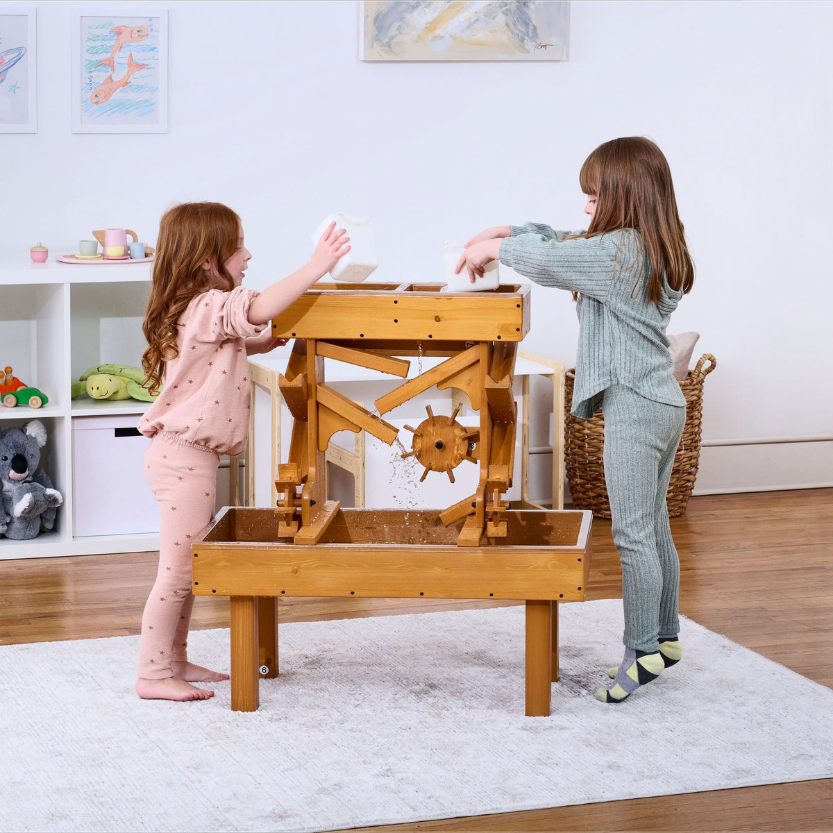 Avenlur compact wooden water table studio shot