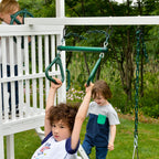 Avenlur Craftsman outdoor play equipment with slide and climber