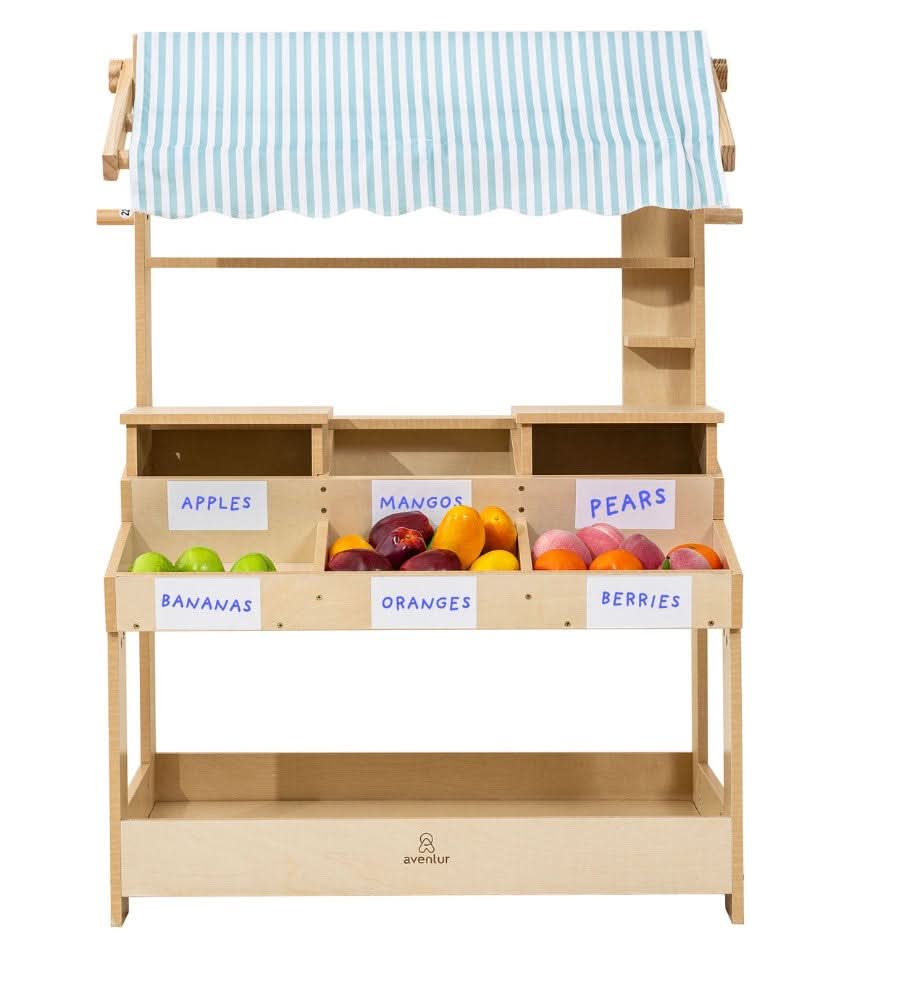 Avenlur Cypress market stand storage cubbies
