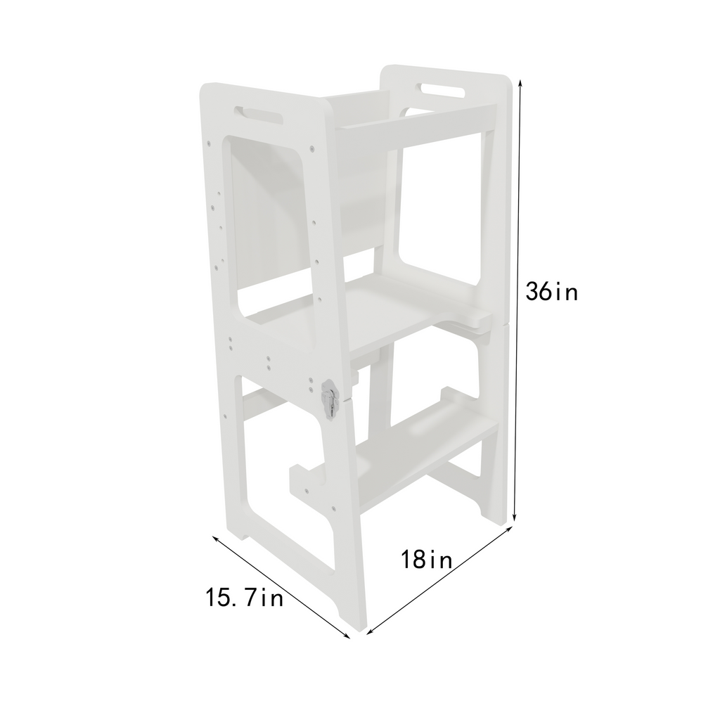 Avenlur Date kitchen tower in desk mode for toddler art and snacks