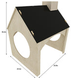 Avenlur Evergreen wooden kids playhouse with chalkboard roof
