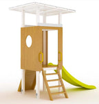 Avenlur Forest Small compact wooden swing set for toddlers