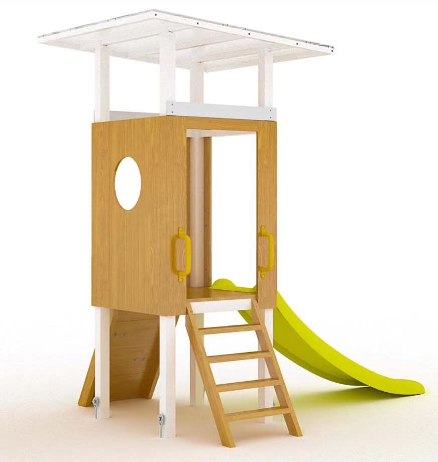 Avenlur Forest Small compact wooden swing set for toddlers
