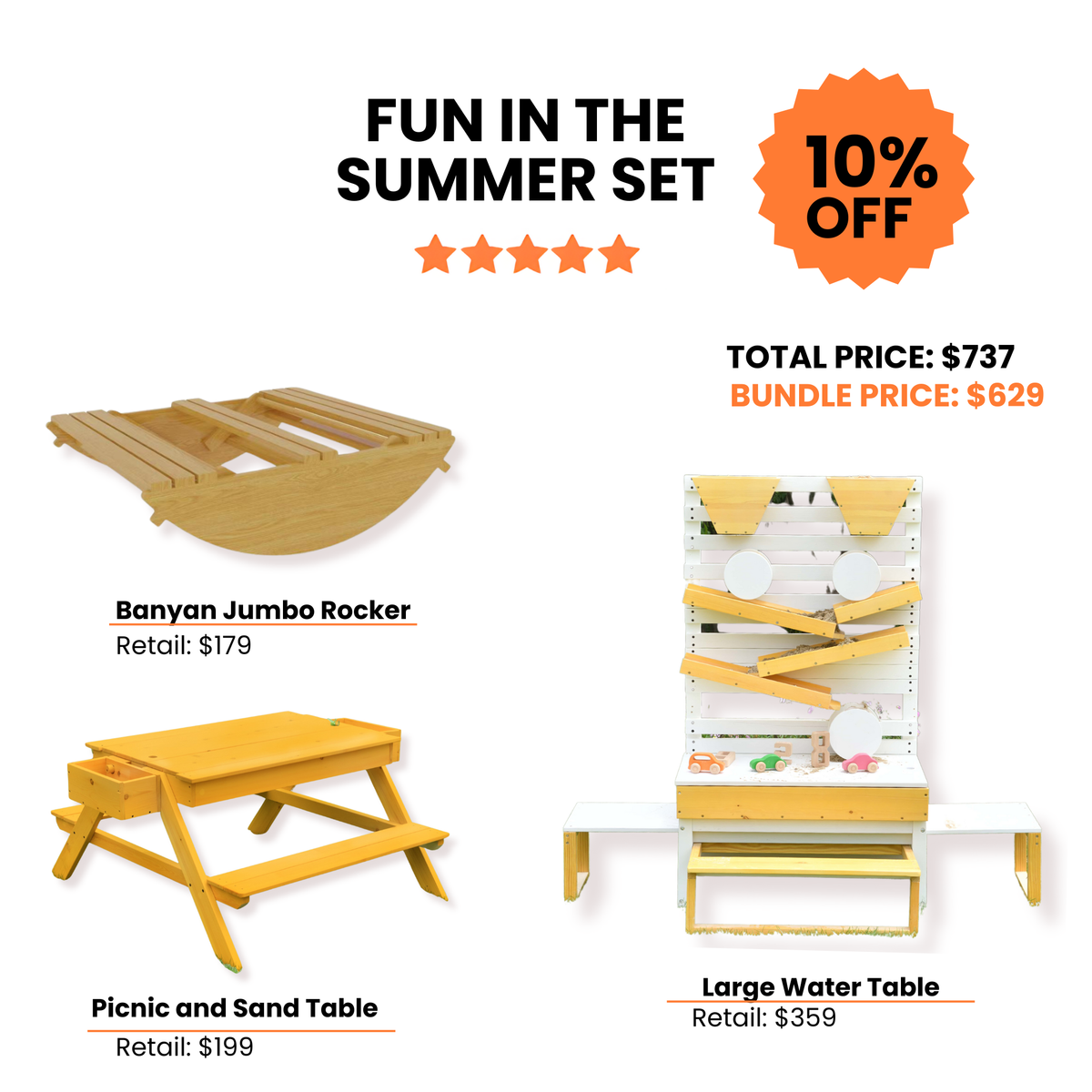 Avenlur Fun in the Sun outdoor summer play bundle